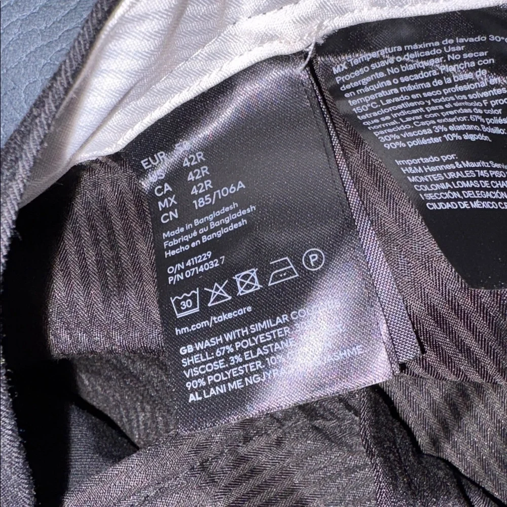 H & M Skinny Fit Black Dress Pants